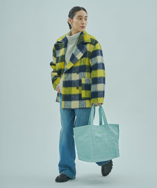 ROSE BUD（ローズバッド）の「SHAGGY CHECK COAT（その他アウター・レディース・イエロー/ブルー・ONE SIZE）」の9枚目の写真