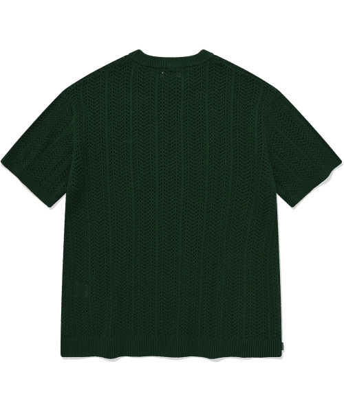 COVERNAT(カバーナット)の「ケーブルラウンドハーフニットグリーン(ニット/セーター・レディース・その他・MEDIUM/LARGE/SMALL/X-LARGE)」の2枚目の写真