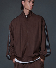 NOT4NERD（ノットフォーナード）の「Thorns Line Track Jacket - Brown（ナイロンジャケット）」
