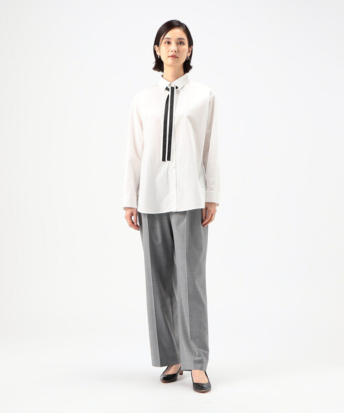 COMME CA(コムサ)の「〔 TALLサイズ 〕 オーガニックタイプライター シャツ(シャツ/ブラウス・レディース・ホワイト・15号/13号)」の15枚目の写真