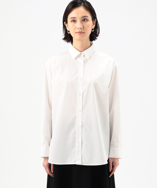 COMME CA(コムサ)の「〔 TALLサイズ 〕 オーガニックタイプライター シャツ(シャツ/ブラウス・レディース・ホワイト・15号/13号)」の2枚目の写真