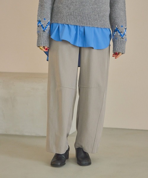 niko and...(ニコアンド)の「ヘリンボンカーブパンツ(その他パンツ・レディース・グレー/ブラック/アイボリー・FREE)」の3枚目の写真