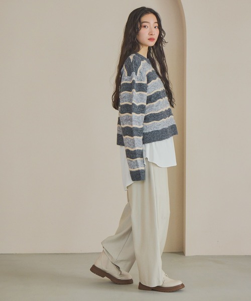 niko and...(ニコアンド)の「ヘリンボンカーブパンツ(その他パンツ・レディース・グレー/ブラック/アイボリー・FREE)」の11枚目の写真