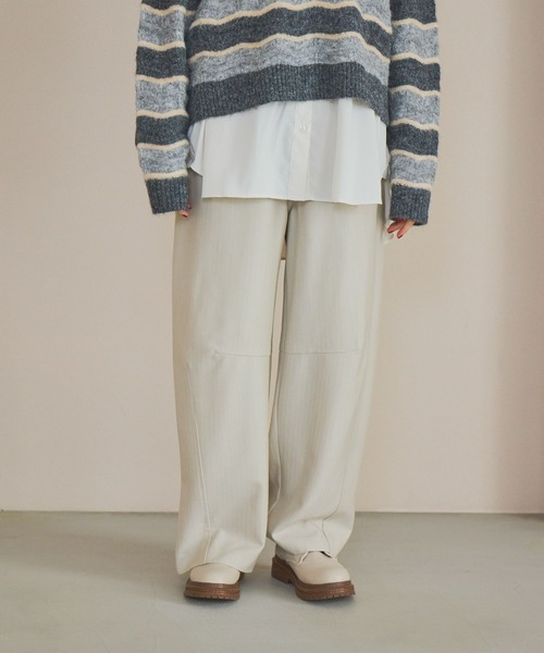 niko and...(ニコアンド)の「ヘリンボンカーブパンツ(その他パンツ・レディース・グレー/ブラック/アイボリー・FREE)」の13枚目の写真