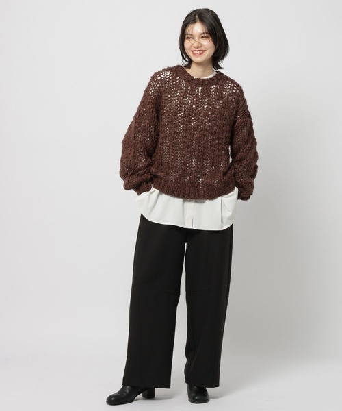 niko and...(ニコアンド)の「ヘリンボンカーブパンツ(その他パンツ・レディース・グレー/ブラック/アイボリー・FREE)」の14枚目の写真