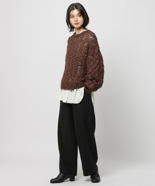 niko and...(ニコアンド)の「ヘリンボンカーブパンツ(その他パンツ・レディース・グレー/ブラック/アイボリー・FREE)」の15枚目の写真