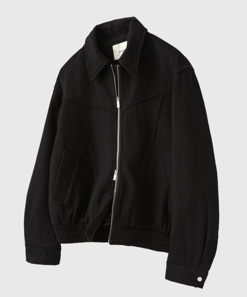 CLEL】Wool Blend Tech Melton 2Way Blouson / ウールブレンド テック