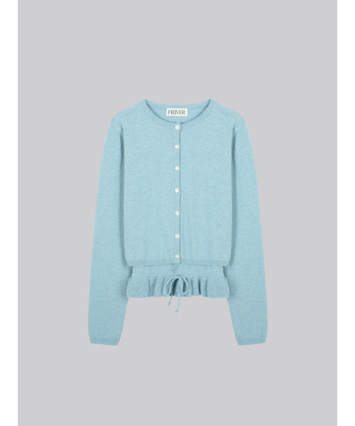 FRIVER07（フリバー07）の「Frill sleeveless cardigan set [FRFA01CD05]_Sky blue（カーディガン/ボレロ・レディース・スカイブルー・FREE）」の2枚目の写真