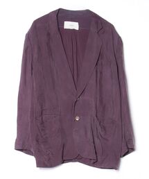 VILLA テーラードジャケット 紫 素敵 パープル ルーズ 落ち感 テーラードジャケット (ジャケット