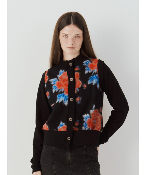 SETSETSET(セットセットセット)の「VINTAGE FLOWER WOOL KNIT CARDIGAN(カーディガン/ボレロ・レディース・その他・SMALL/MEDIUM)」の3枚目の写真