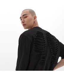 DGNAK（ディグナク）の「Anatomy Cutting Short Sleeve T-Shirt (Black)_ PC1TS1111（Tシャツ/カットソー）」