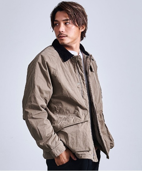Dickies(ディッキーズ)の「『Dickies/ディッキーズ』CNピーチ薄中綿ワークジャケット(ブルゾン・メンズ・ブラック/オリーブ・LL/L/M)」の1枚目の写真