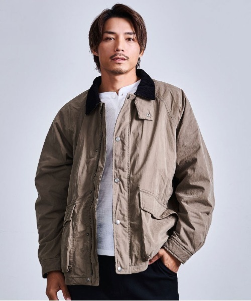 Dickies(ディッキーズ)の「『Dickies/ディッキーズ』CNピーチ薄中綿ワークジャケット(ブルゾン・メンズ・ブラック/オリーブ・LL/L/M)」の6枚目の写真