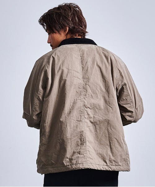 Dickies(ディッキーズ)の「『Dickies/ディッキーズ』CNピーチ薄中綿ワークジャケット(ブルゾン・メンズ・ブラック/オリーブ・LL/L/M)」の7枚目の写真