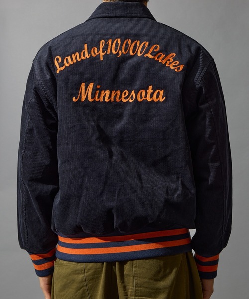 BUTWIN（バトウィン）の「【BUTWIN / バトウィン】コーデュロイスタンジャン（スタジャン・メンズ・ネイビー/ブラウン・M/L）」の18枚目の写真