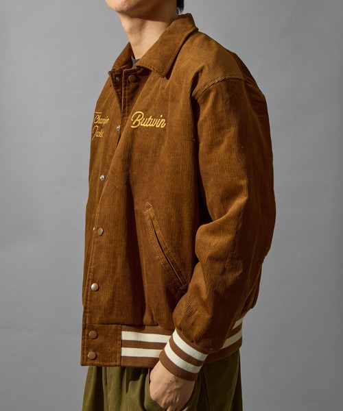 BUTWIN（バトウィン）の「【BUTWIN / バトウィン】コーデュロイスタンジャン（スタジャン・メンズ・ネイビー/ブラウン・M/L）」の8枚目の写真