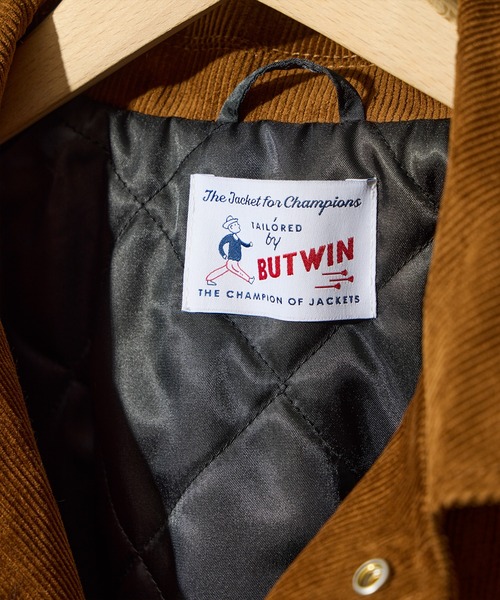 BUTWIN（バトウィン）の「【BUTWIN / バトウィン】コーデュロイスタンジャン（スタジャン・メンズ・ネイビー/ブラウン・M/L）」の15枚目の写真