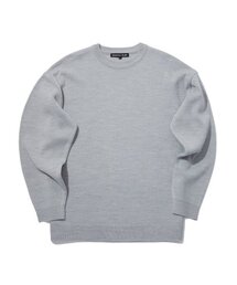 AWESOME STUDIO（オーサムスタジオ）の「エッセンシャルオーバーサイズ無地ラウンドニットグレー（ニット/セーター）」