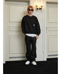KINETO（キネト）の「Emblem Brooch Sweatshirt_Black（スウェット）」