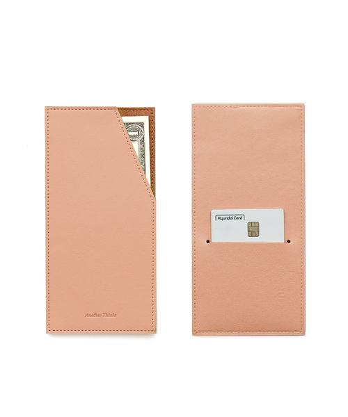 FUNNYMADE(ファニーメイド)の「Leather Cash Pocket Money Envelope Golf Wallet (8 Colors)(札入れ/マネークリップ・レディース・ブラック/ダークグリーン/ブラウン/ピンク/ミント/ブルーグレー/ラベンダー/バーガンディー・FREE)」の1枚目の写真
