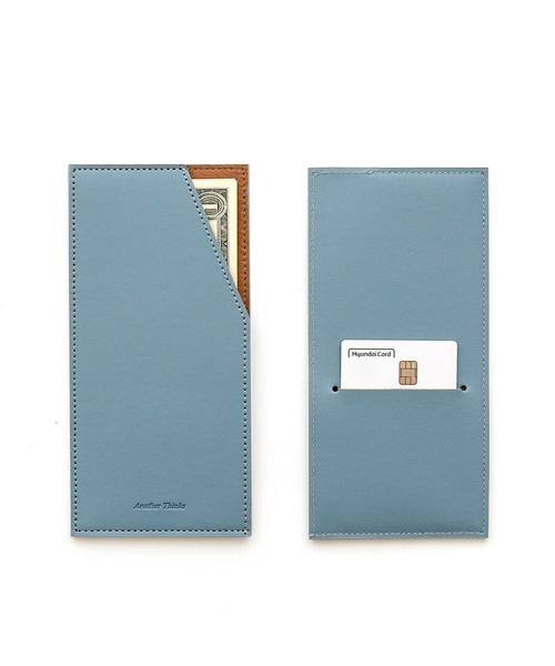 FUNNYMADE(ファニーメイド)の「Leather Cash Pocket Money Envelope Golf Wallet (8 Colors)(札入れ/マネークリップ・レディース・ブラック/ダークグリーン/ブラウン/ピンク/ミント/ブルーグレー/ラベンダー/バーガンディー・FREE)」の3枚目の写真