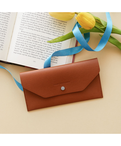 FUNNYMADE(ファニーメイド)の「Leather Cash Pocket Money Envelope Golf Wallet (8 Colors)(札入れ/マネークリップ・レディース・ブラック/ダークグリーン/ブラウン/ピンク/ミント/ブルーグレー/ラベンダー/バーガンディー・FREE)」の11枚目の写真