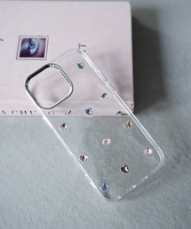 SANSeLF | 【SANSeLF】 ハートストーンクリアiPhoneケース iPhoneカバー アイフォンケース sac25a023(スマホケース/カバー)