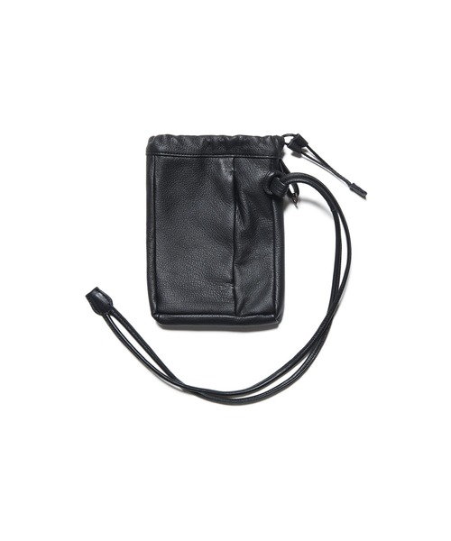 SOPHNET.（ソフネット）の「LEATHER MINI SHOULDER POUCH（ショルダーバッグ・メンズ・ブラック・FREE）」の3枚目の写真