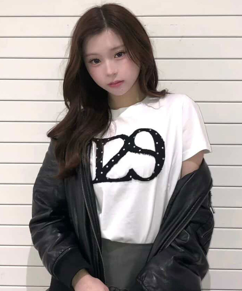 ILLIGO(イリゴ)の「129ロゴパッチTシャツホワイトドット(Tシャツ/カットソー・レディース・ホワイト・OS)」の9枚目の写真