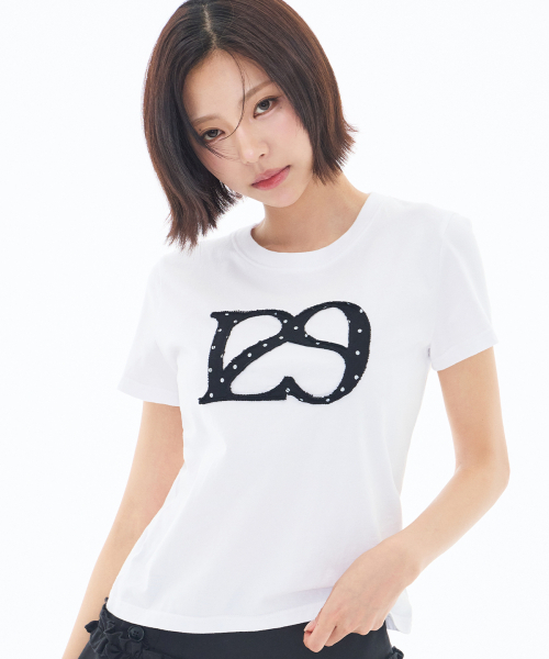 ILLIGO(イリゴ)の「129ロゴパッチTシャツホワイトドット(Tシャツ/カットソー・レディース・ホワイト・OS)」の11枚目の写真