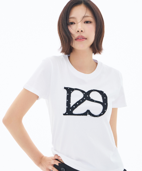 ILLIGO(イリゴ)の「129ロゴパッチTシャツホワイトドット(Tシャツ/カットソー・レディース・ホワイト・OS)」の12枚目の写真
