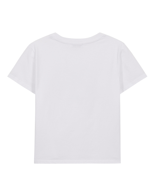 ILLIGO(イリゴ)の「129ロゴパッチTシャツホワイトドット(Tシャツ/カットソー・レディース・ホワイト・OS)」の7枚目の写真
