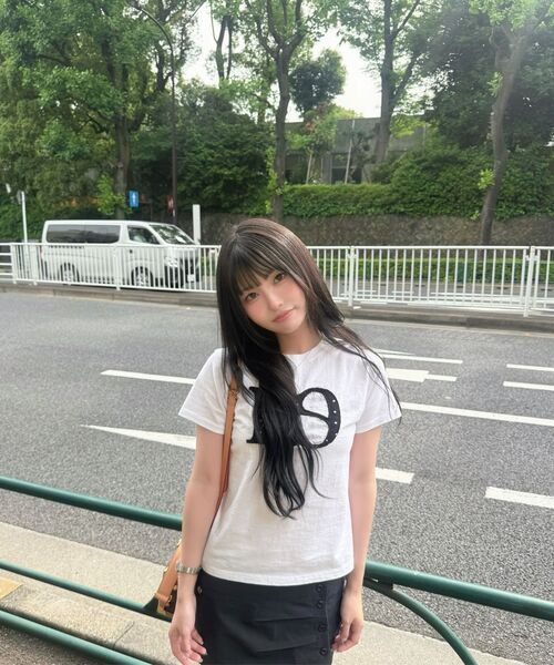 ILLIGO(イリゴ)の「129ロゴパッチTシャツホワイトドット(Tシャツ/カットソー・レディース・ホワイト・OS)」の8枚目の写真