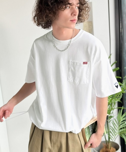 Java(ジャバ)の「《JaVaジャバコラボ》男女でお揃いできちゃう!バックプリントで差がつく個性派T♪ 裾スピンドル フロッキーバックプリントビッグTシャツ(Tシャツ/カットソー・レディース・ネイビー/チャコール/オフホワイト/ブラウン・MEDIUM/LARGE/X-LARGE/SMALL)」の19枚目の写真