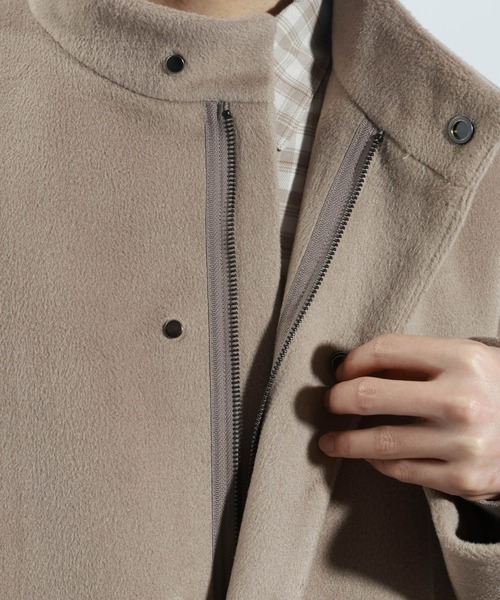 BAYFLOW（ベイフロー）の「ウールライクスタンドコート（その他アウター・メンズ・チャコール/キャメル・MEDIUM/LARGE）」の15枚目の写真