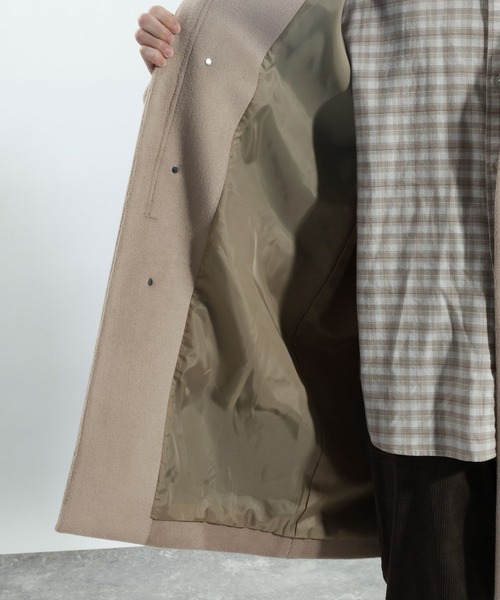 BAYFLOW（ベイフロー）の「ウールライクスタンドコート（その他アウター・メンズ・チャコール/キャメル・MEDIUM/LARGE）」の16枚目の写真