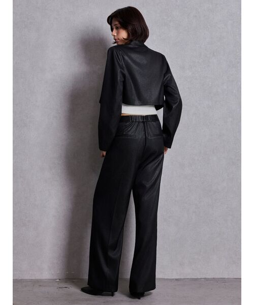 GYDA(ジェイダ)の「Symmetry GYDA GLITTERジャケット(テーラードジャケット・レディース・オフホワイト/ブラック・FREE)」の11枚目の写真