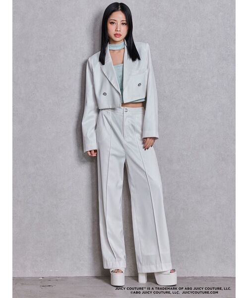 GYDA(ジェイダ)の「Symmetry GYDA GLITTERジャケット(テーラードジャケット・レディース・オフホワイト/ブラック・FREE)」の19枚目の写真