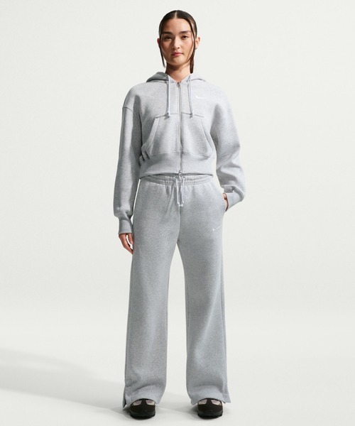 NIKE(ナイキ)の「NIKE AS W NSW PHNX FLC HR PANT WID / ナイキ ウィメンズ NSW フェニックス フリース HR OS パンツ WID 【SP】(スウェットパンツ・レディース・ブラック/グレー・L/M/S)」の11枚目の写真