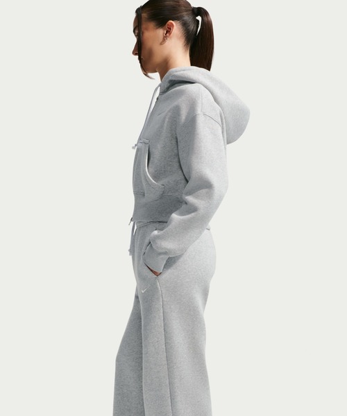 NIKE(ナイキ)の「NIKE AS W NSW PHNX FLC HR PANT WID / ナイキ ウィメンズ NSW フェニックス フリース HR OS パンツ WID 【SP】(スウェットパンツ・レディース・ブラック/グレー・L/M/S)」の7枚目の写真