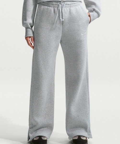 NIKE(ナイキ)の「NIKE AS W NSW PHNX FLC HR PANT WID / ナイキ ウィメンズ NSW フェニックス フリース HR OS パンツ WID 【SP】(スウェットパンツ・レディース・ブラック/グレー・L/M/S)」の6枚目の写真
