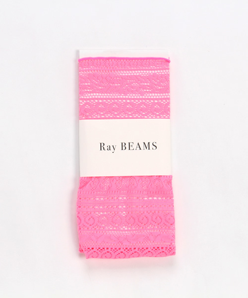 Ray BEAMS（レイビームス）の「Ray BEAMS / チロリアン レース ソックス（ソックス/靴下・レディース・ホワイト/ブラック/ピンク・ONE SIZE）」の3枚目の写真
