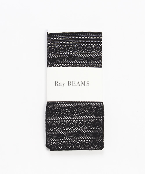 Ray BEAMS（レイビームス）の「Ray BEAMS / チロリアン レース ソックス（ソックス/靴下・レディース・ホワイト/ブラック/ピンク・ONE SIZE）」の2枚目の写真