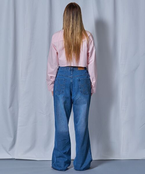 SEQUENZ(シークエンズ)の「※WEB限定 / 短丈シルエット / レディースクロップドシャツ / sqnz cropped shirts(シャツ/ブラウス・レディース・ピンク/ホワイト/ライトブルー・MEDIUM/SMALL)」の19枚目の写真