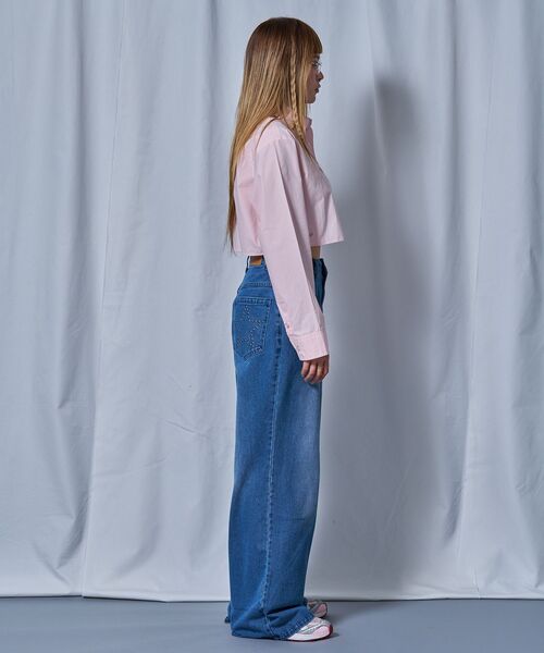 SEQUENZ(シークエンズ)の「※WEB限定 / 短丈シルエット / レディースクロップドシャツ / sqnz cropped shirts(シャツ/ブラウス・レディース・ピンク/ホワイト/ライトブルー・MEDIUM/SMALL)」の20枚目の写真