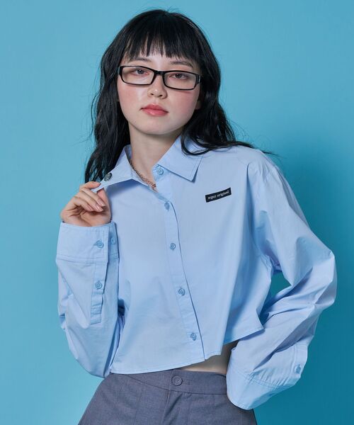 SEQUENZ(シークエンズ)の「※WEB限定 / 短丈シルエット / レディースクロップドシャツ / sqnz cropped shirts(シャツ/ブラウス・レディース・ピンク/ホワイト/ライトブルー・MEDIUM/SMALL)」の22枚目の写真