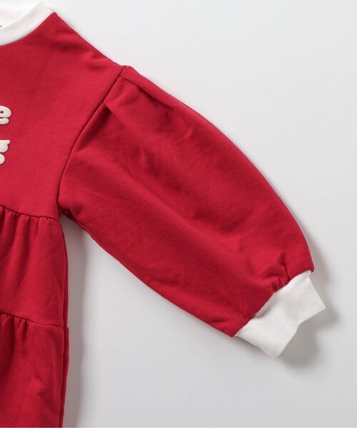 apres les cours（アプレレクール）の「ティアードロゴワンピース_ジュニア対応（ワンピース・キッズ・レッド/ネイビー/クリーム・130/120/110/100/90/80/140）」の16枚目の写真