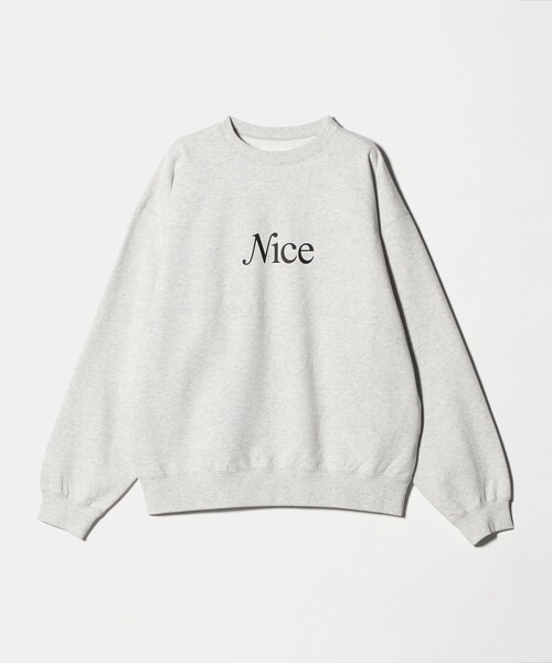セール】＜NICE WEATHER＞シグネチャーロゴ クルーネック スウェット 