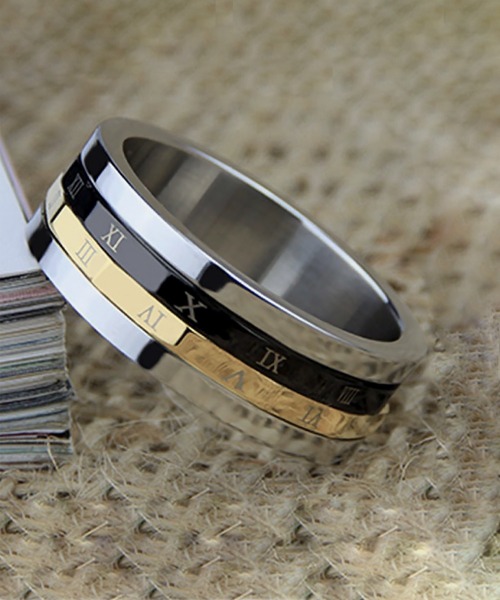 SBG（エスビー）の「SBG ブラインドローマ数字リング（リング・メンズ・マルチ・18号/16号/21号）」の2枚目の写真