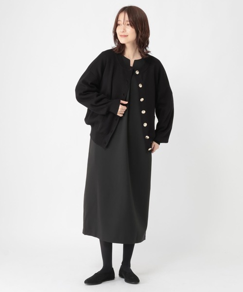 studio CLIP(スタディオクリップ)の「【WEB限定】ゴールドボタンカーディガン《オケージョン2026SS》(カーディガン/ボレロ・レディース・ネイビー/ブラック・FREE)」の10枚目の写真